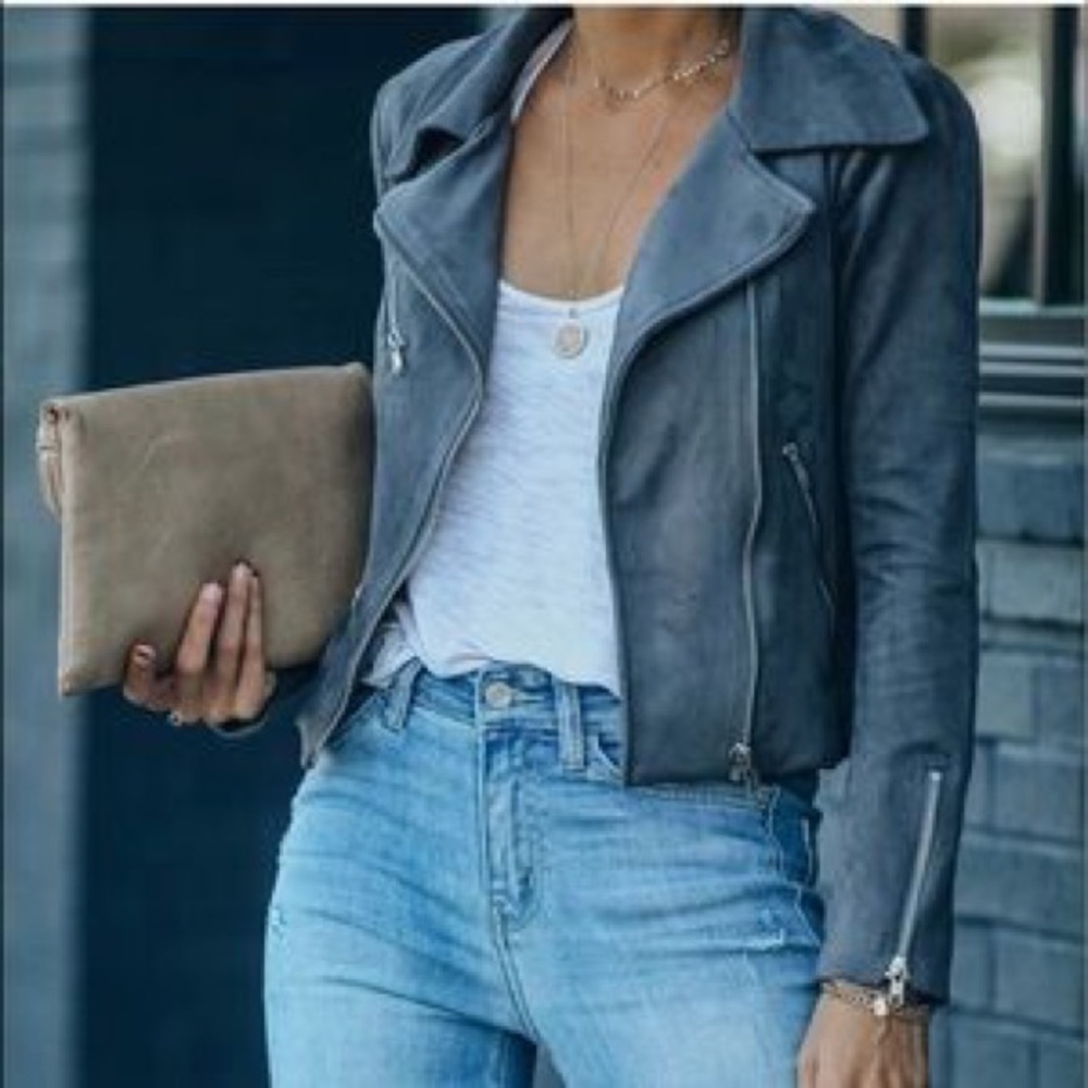 Vici Grey Suede Jacket